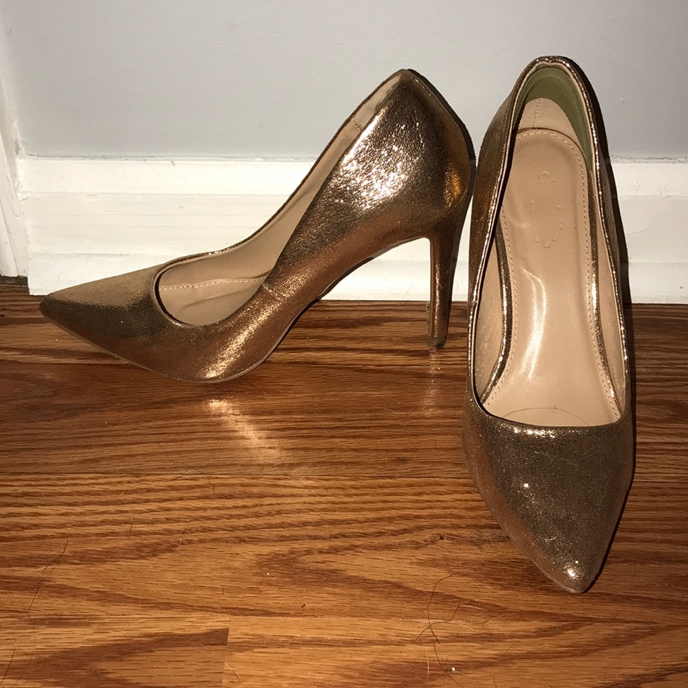 Gold High Heels